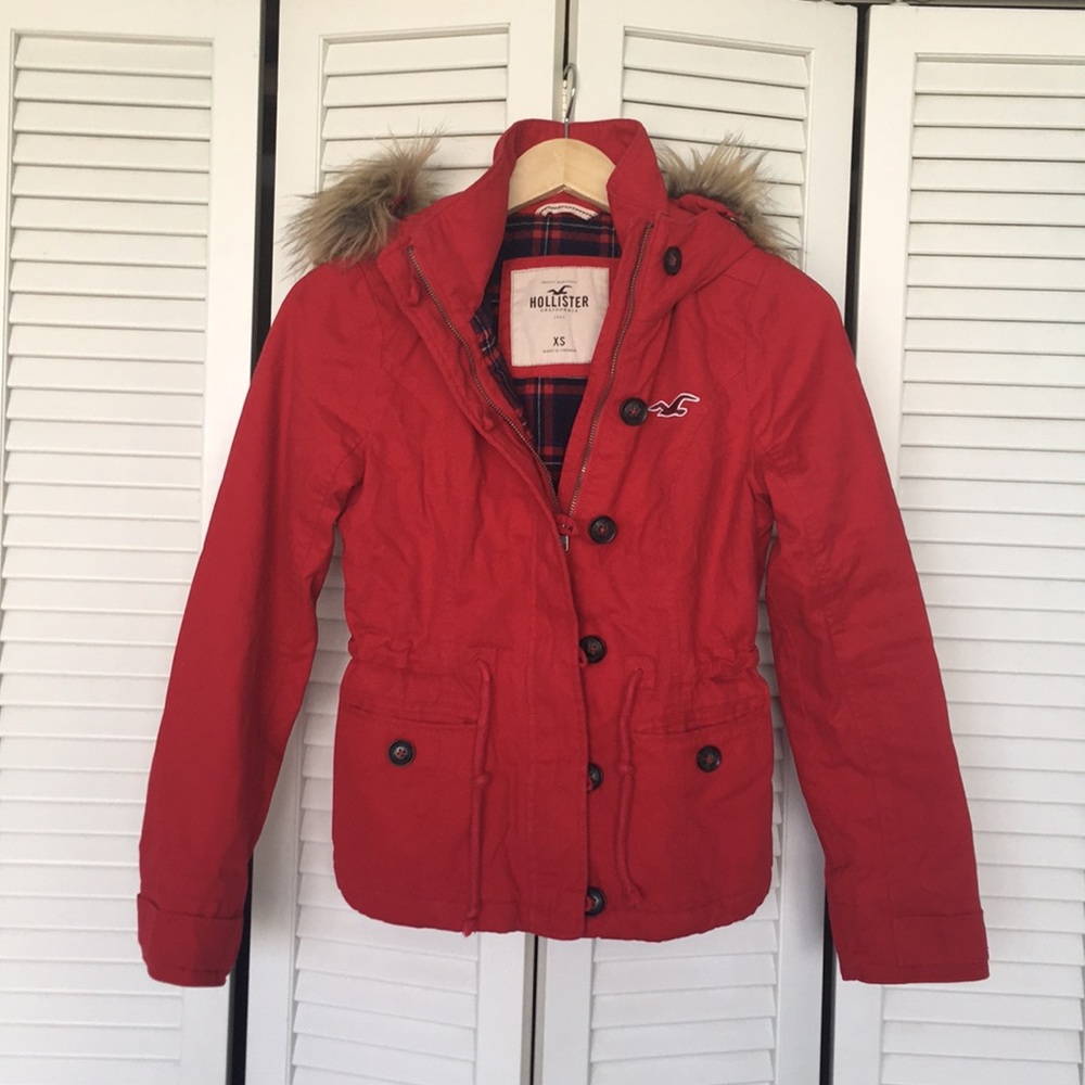 Hollister Red Coat